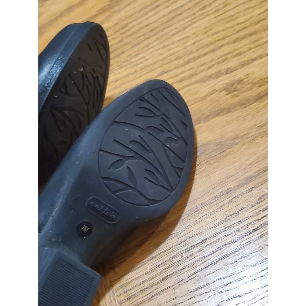 Nurture Womens Ankle Bootie Tooled Black Leather Size 7M - Picture 8 of 8